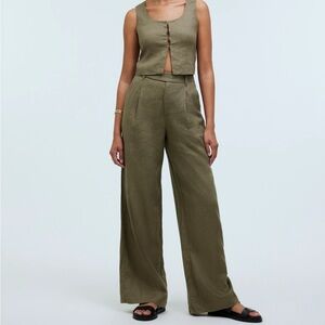 Madewell Olive Green Women's linen set